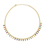 Load image into Gallery viewer, Color Baguette Necklace
