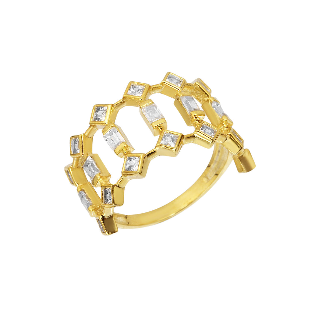 Baguette Ring - Triangle