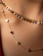 Load image into Gallery viewer, Color Baguette Necklace
