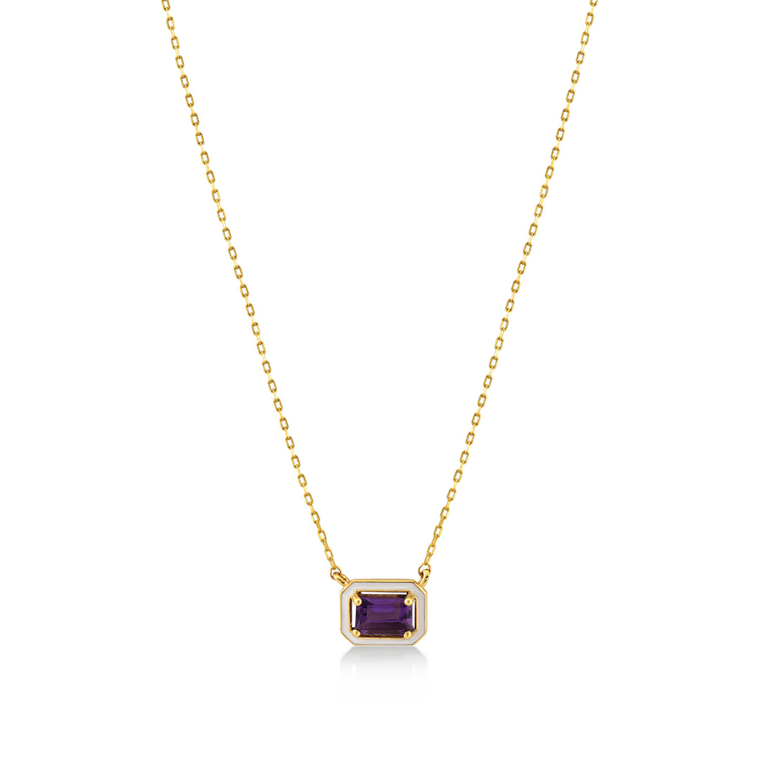 Purple Bedazzle Necklace