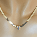 Load image into Gallery viewer, Purple Snake Chain Necklace
