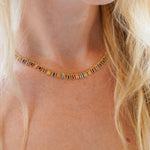 Load image into Gallery viewer, Color Baguette Necklace
