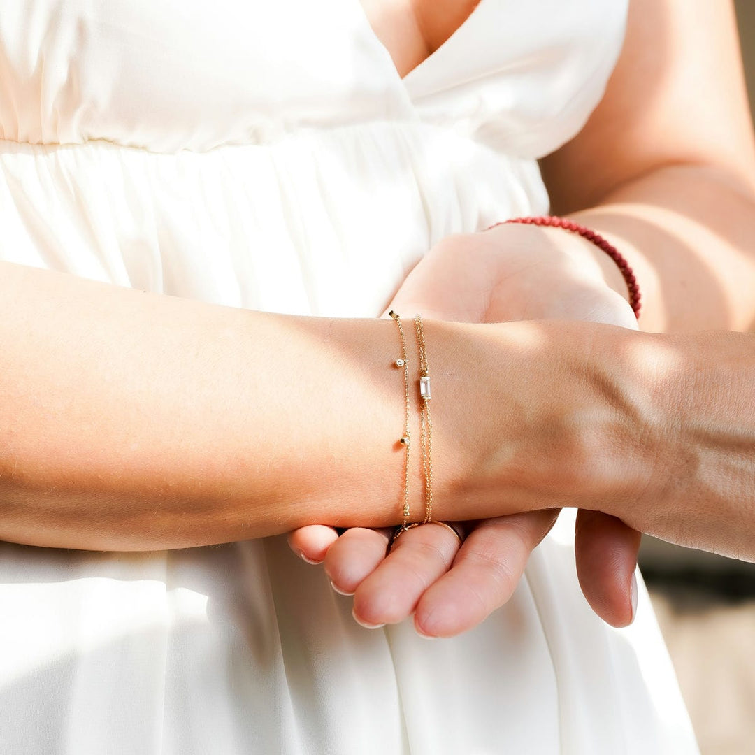 Clear Baguette Bracelet