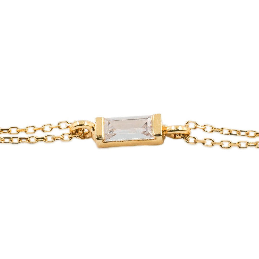 Clear Baguette Bracelet