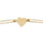 Load image into Gallery viewer, Double Chain Heart Bracelet
