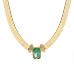 Load image into Gallery viewer, Green Snake Chain Necklace
