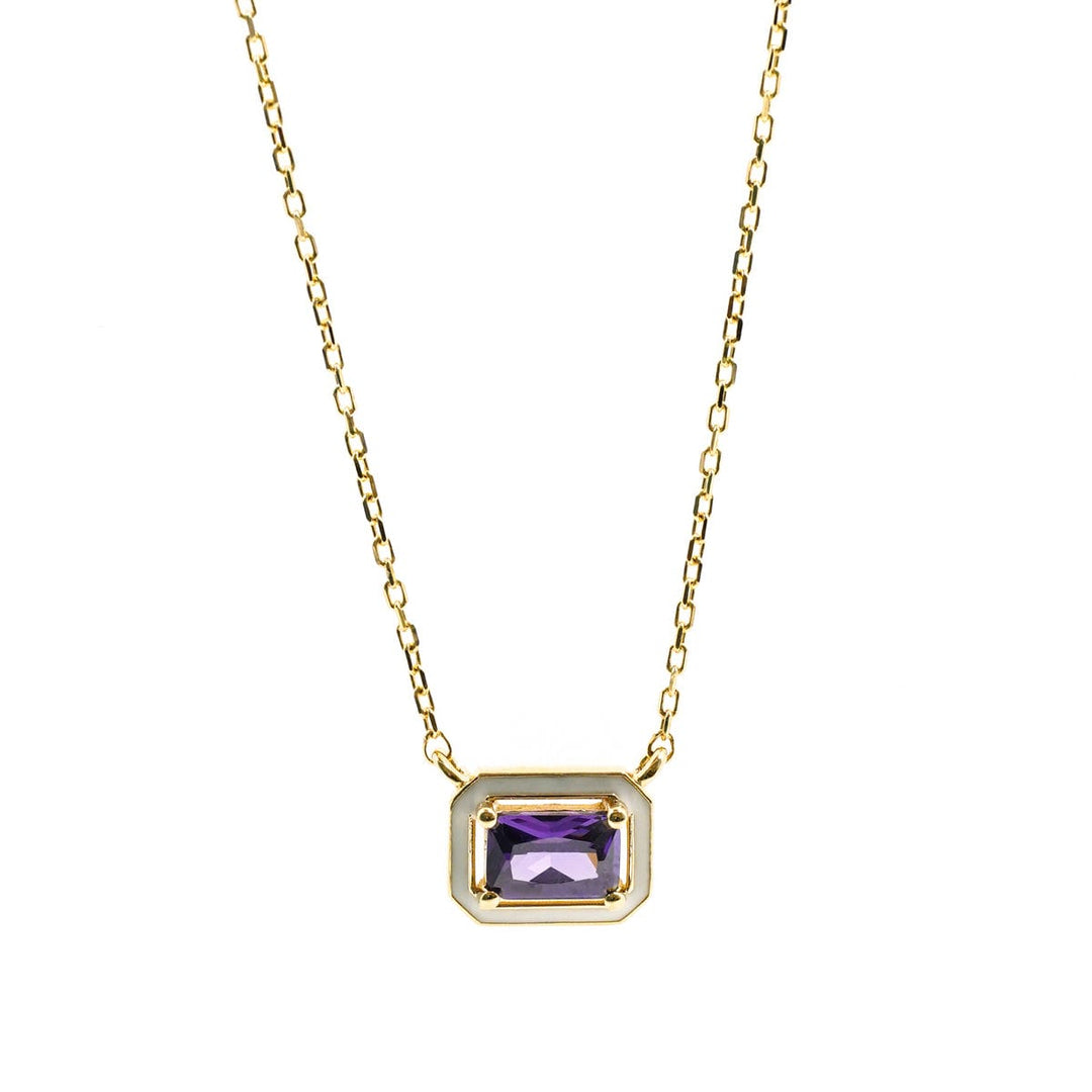 Purple Bedazzle Necklace