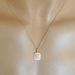 Load image into Gallery viewer, White Baguette Necklace
