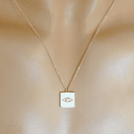 Load image into Gallery viewer, White Eye Necklace
